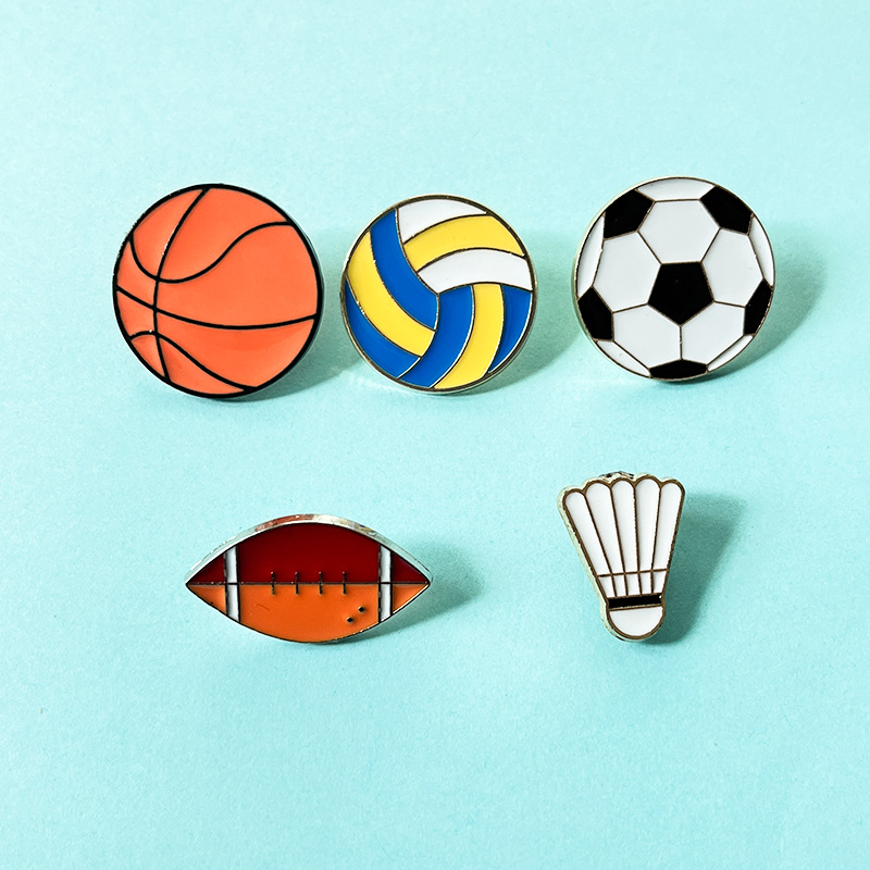 Cartoon Sports Ball Brooches S - Badminton Icon 评论和价格