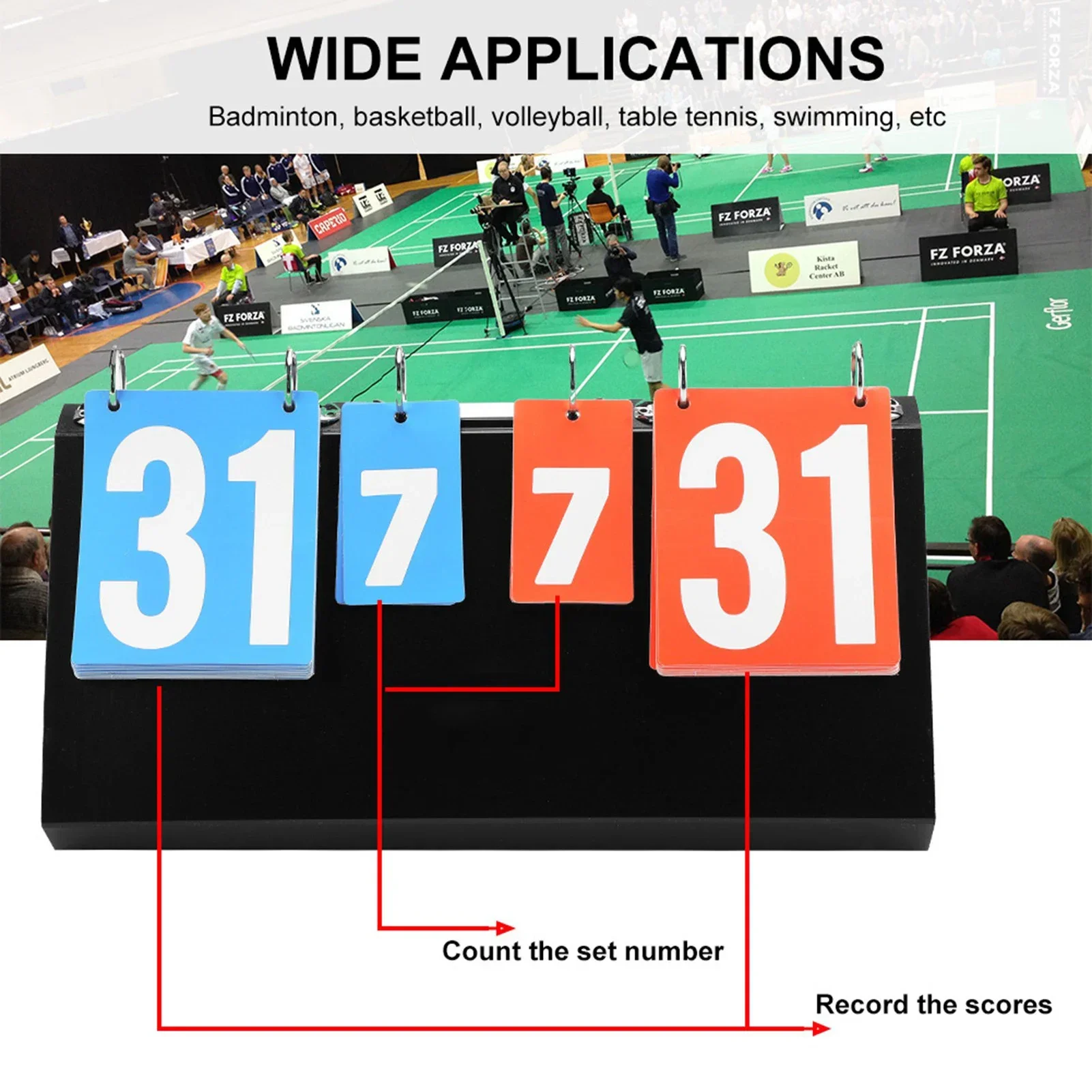 4 Digit Sports Competition Sco - Badminton Scoreboard 评论和价格