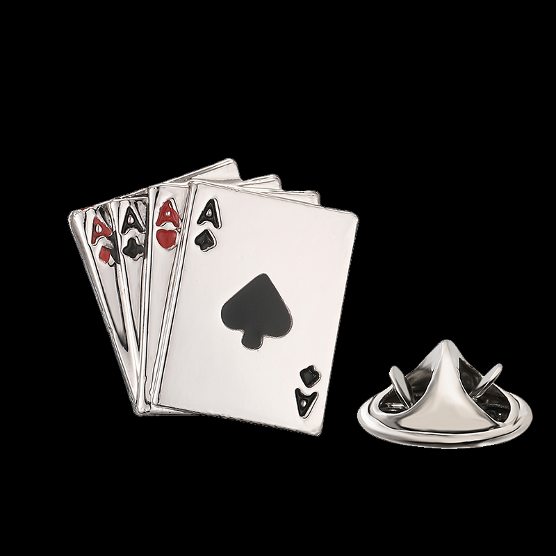 Men's brooch sports poker dice - Badminton Icon 评论和价格