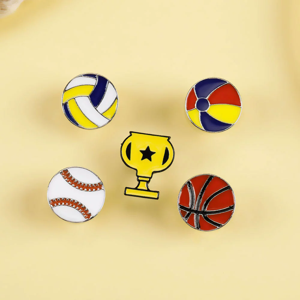 Creative Ball Games Enamel Pin - Badminton Icon 评论和价格