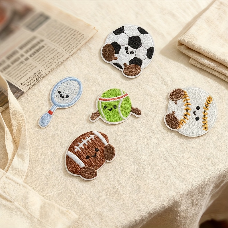 14pcs Sports Embroidered Patch - Badminton Icon 评论和价格