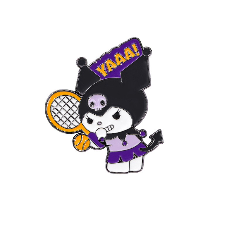 Cartoon Sanrio Metal Badge Stu - Badminton Icon 评论和价格