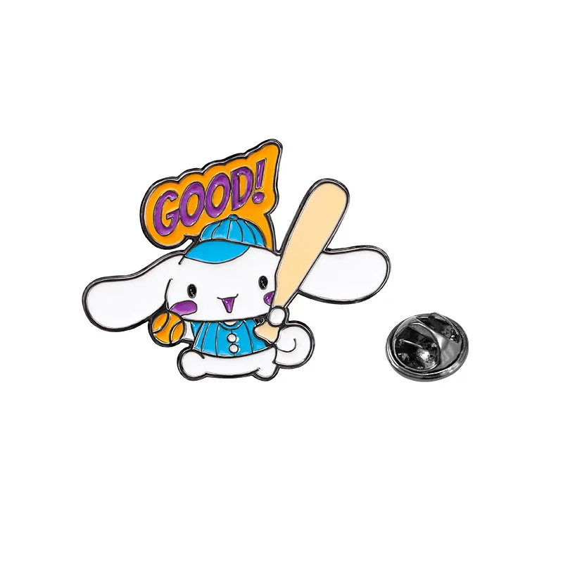 Cartoon Sanrio Metal Badge Stu - Badminton Icon 评论和价格